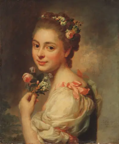 Portrait of the Artist’s Wife Marie Suzanne, née Giroust av Alexander Roslin