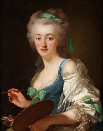 The artist Anne Vallayer-Coster av Alexander Roslin