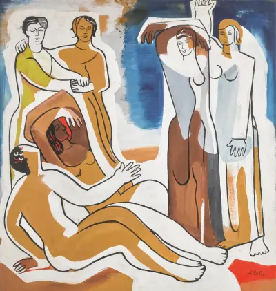 Figurative Composition von Alexandra Exter