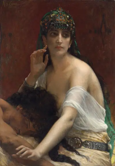 Samson And Delilah av Alexandre Cabanel