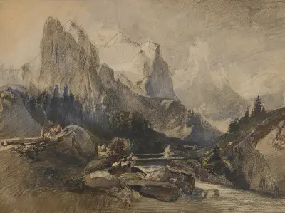 Das Wetterhorn im Berner Oberland, Alexandre Calame