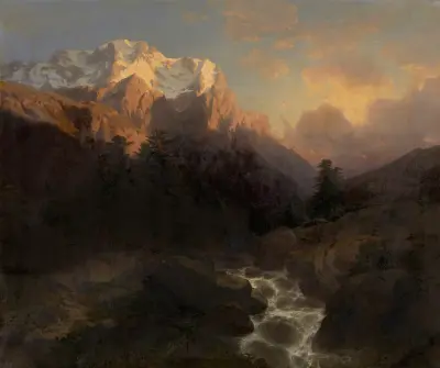 The Wetterhorn, Alexandre Calame