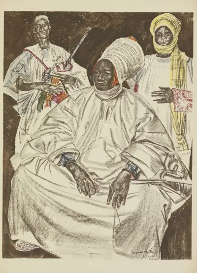 Barma Mata, Sultan de Zinder, 1927 – nr 1 av Alexandre Jacovleff