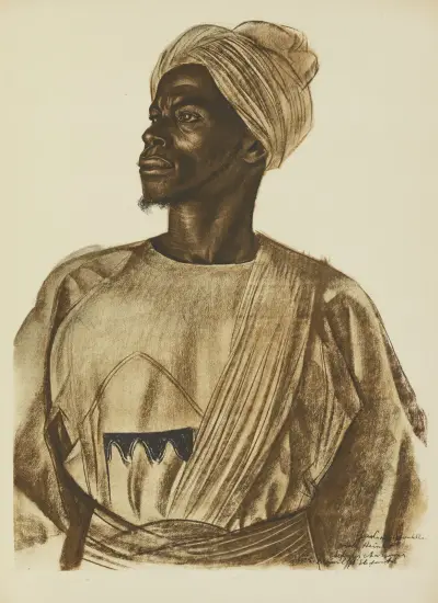 Gadem, chasseur d’Éléphants (Birao) av Alexandre Jacovleff