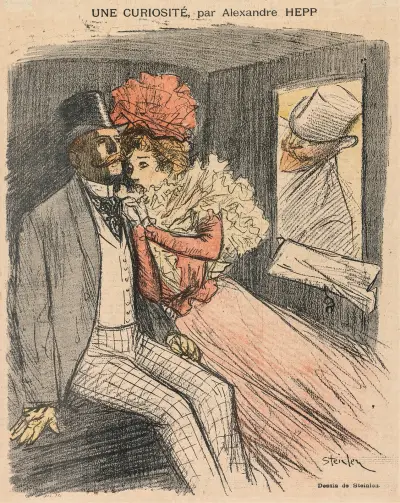 Gil Blas Illustré, Une Curiosité, par Alexandre Hepp av Théophile Alexandre Steinlen
