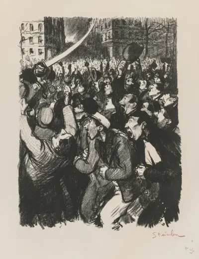 Les Moutons de Boisdeffre av Théophile Alexandre Steinlen
