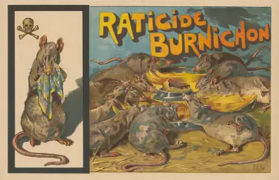 Raticide, Burnichon av Théophile Alexandre Steinlen
