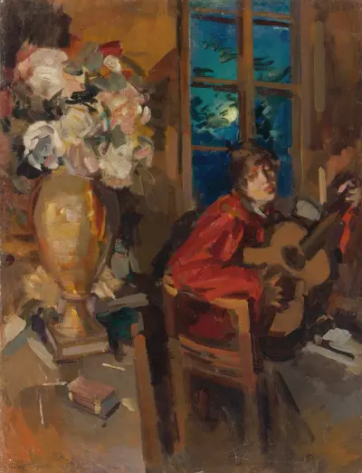 Evening Serenade av Konstantin Alexeevich Korovin