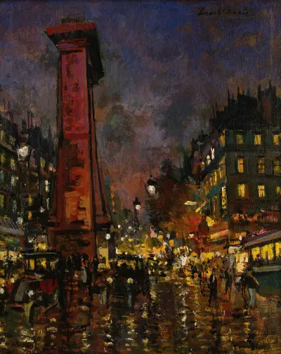 La Porte Saint Denis av Konstantin Alexeevich Korovin