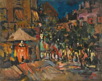 Paris By Night, 1904 av Konstantin Alexeevich Korovin