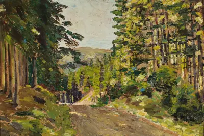 Siberian landscape av Konstantin Alexeevich Korovin