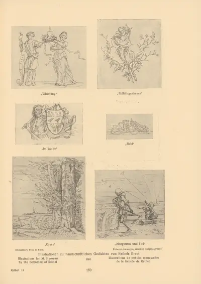 Illustrations for M. S. poems, Alfred Rethel