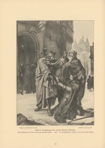 Reconciliation of Otto I with his brother Henry, Alfred Rethel