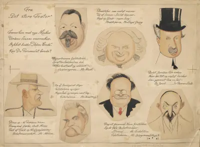 From ‘The Great Theater’., 1922 – nr 1 av Alfred Schmidt