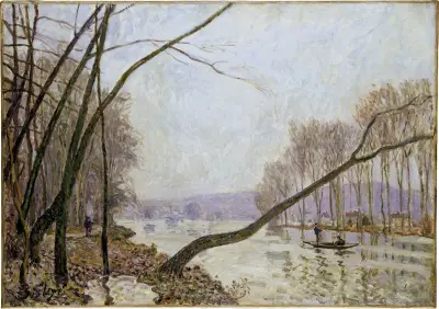 Bank of the Seine in Autumn av Alfred Sisley