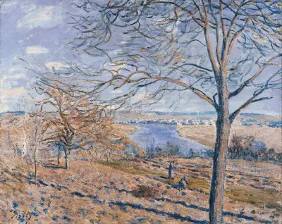 Banks of the Loing, Autumn Effect av Alfred Sisley