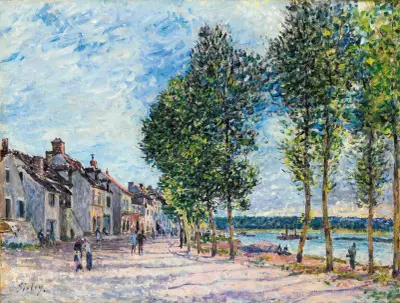 La Seine À Bougival, 1876 – nr 1 av Alfred Sisley