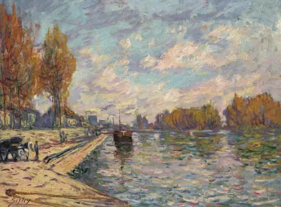 La Seine à Suresnes, 1879 – nr 1 av Alfred Sisley