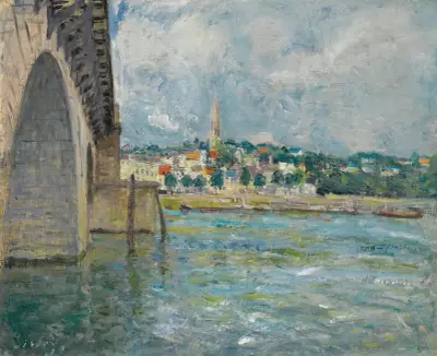 Le Pont De St. Cloud av Alfred Sisley