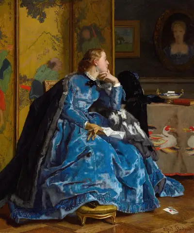 A Duchess (The Blue Dress), Alfred Stevens