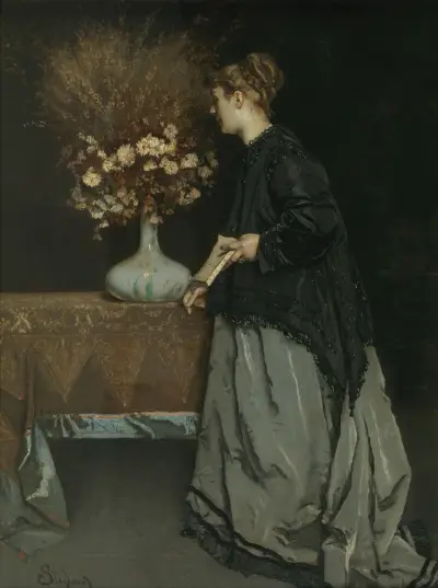 Autumn Flowers, Alfred Stevens