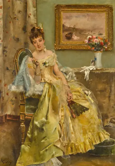 Coquetterie, Alfred Stevens