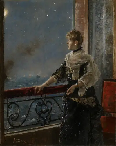 Moonlight (Au clair de la lune), Alfred Stevens