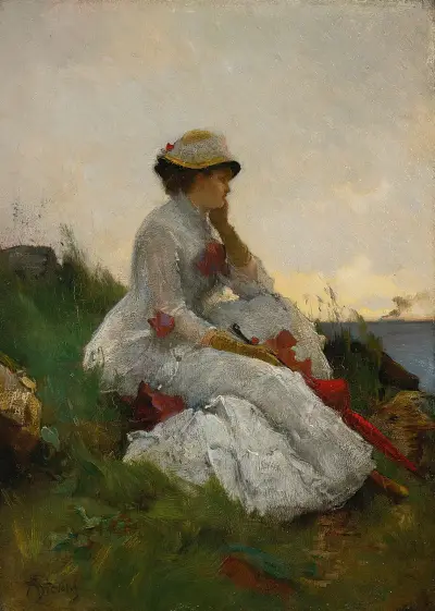 Pensive, Alfred Stevens