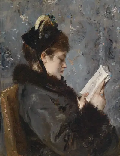 Portrait of a young lady, Alfred Stevens