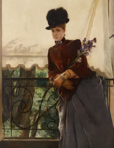 Portrait of Mademoiselle Dubois, Alfred Stevens