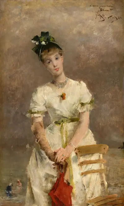 Young Woman By The Sea, Alfred Stevens