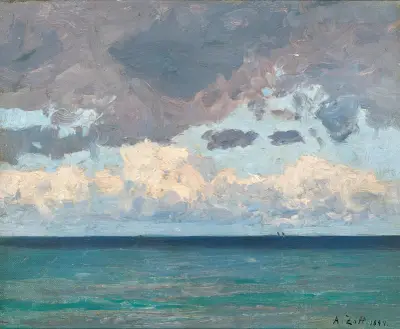 Clouds over the sea av Alfred Zoff