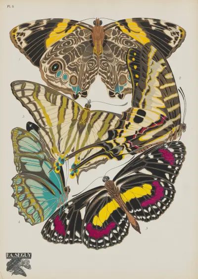 Papillons Pl.05 av Emile-Allain Séguy