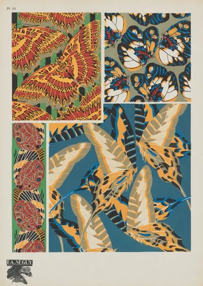 Papillons Pl.19 av Emile-Allain Séguy