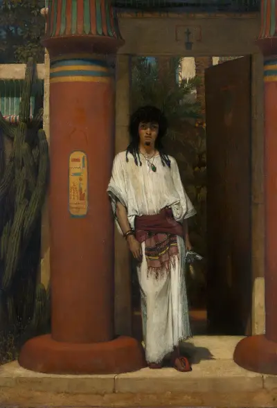 Egipcjanin w drzwiach, Lawrence Alma-Tadema