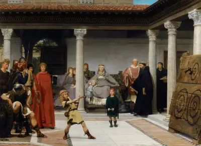 Edukacja dzieci Chlodwiga, Lawrence Alma-Tadema