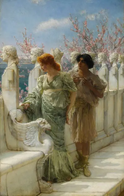 Past And Present Generations, Lawrence Alma-Tadema