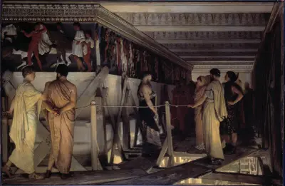 Fidiasz i fryz Partenonu, Lawrence Alma-Tadema