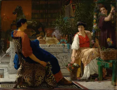 Preparations For The Festivities (The Floral Wreath), Lawrence Alma-Tadema