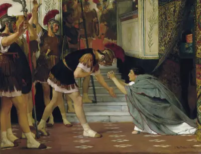 Proclaiming Claudius Emperor, Opus XlVIII, Lawrence Alma-Tadema
