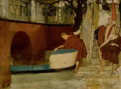 The Embarkation On The Barge, Lawrence Alma-Tadema