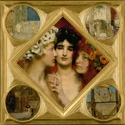 The three graces, Lawrence Alma-Tadema