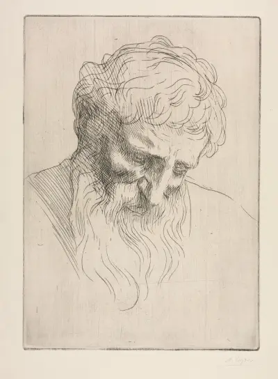 Głowa mężczyzny – nr 2, Alphonse Legros