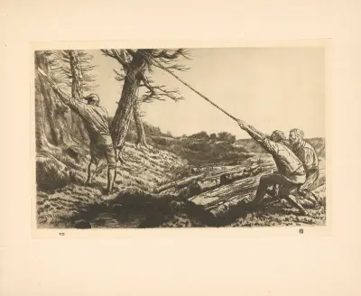 Les Bûcherons av Alphonse Legros