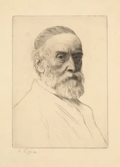 Portret G. F. Wattsa R.A., Alphonse Legros
