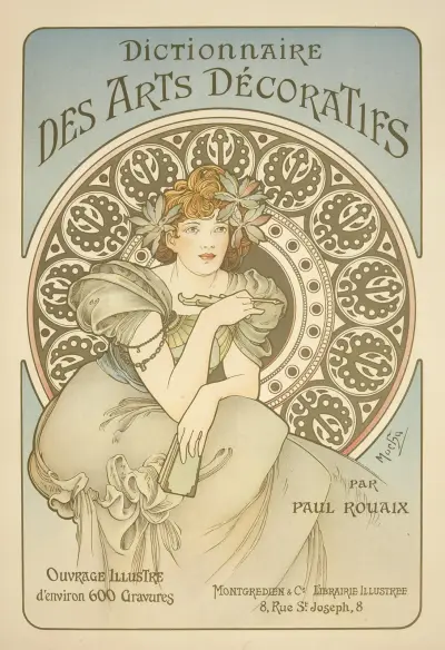 Dictionnaire des Arts Décoratifs av Alphonse Mucha