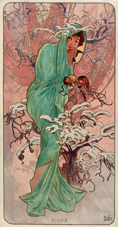 Les Saisons – hiver av Alphonse Mucha