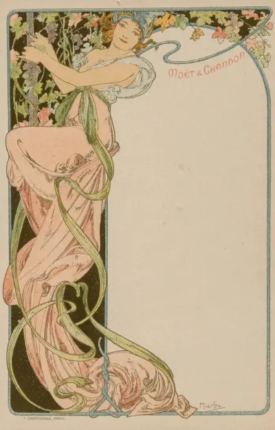 Menu Card, 1900 – Nr. 4 von Alphonse Mucha