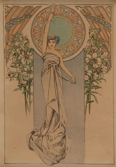 Menu Card, 1900 – nr 1 av Alphonse Mucha