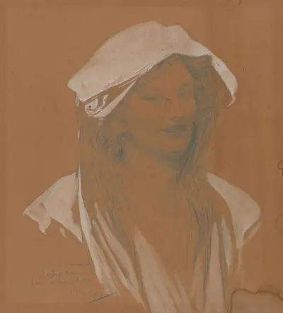Portrait av Alphonse Mucha